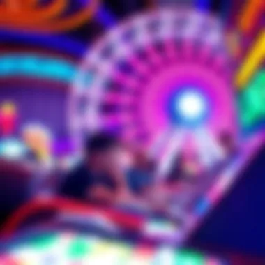 Players engaged in an exciting round of LINQ Big Wheel