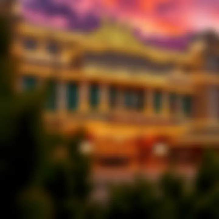 Elegant exterior view of Mark Twain Casino Hotel