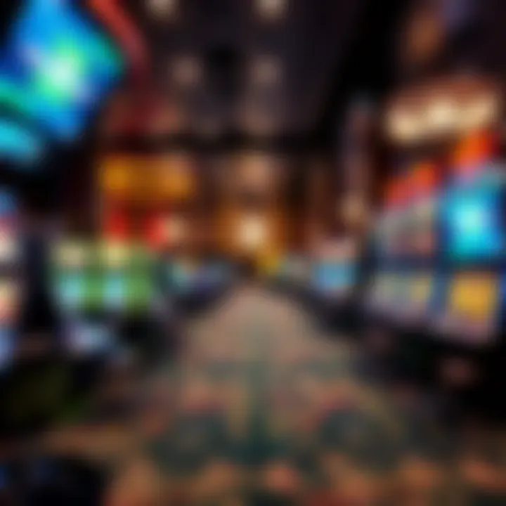 Luxurious gaming area inside Mark Twain Casino Hotel