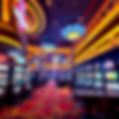 Exciting gaming floor with slot machines and tables