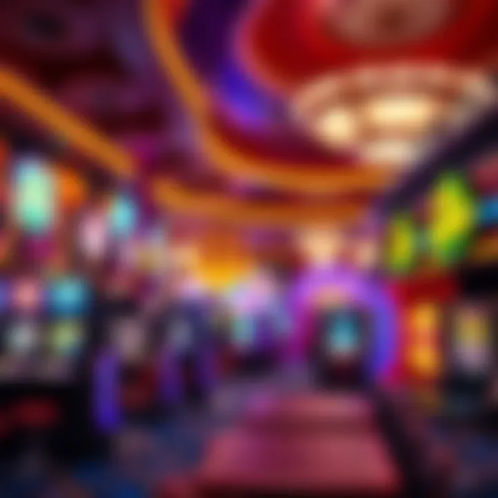 Interior view of the vibrant casino floor filled with gaming options