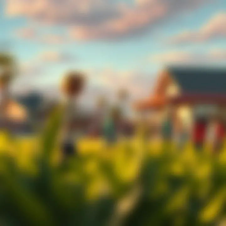 Community gathering in a Las Vegas neighborhood