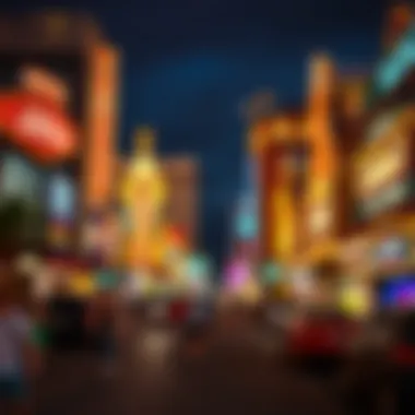 Vibrant Las Vegas nightlife with bustling casinos