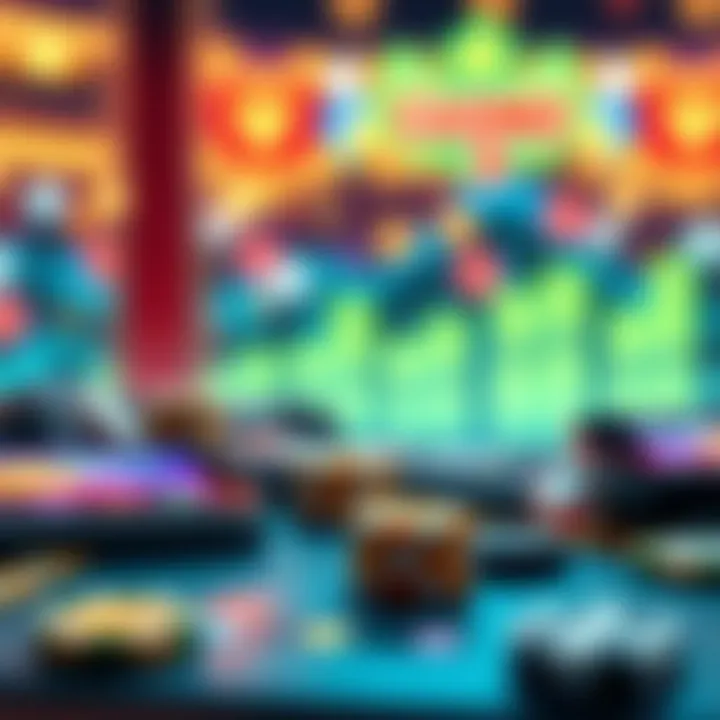 Illustration of various apps used to earn money through mobile gaming