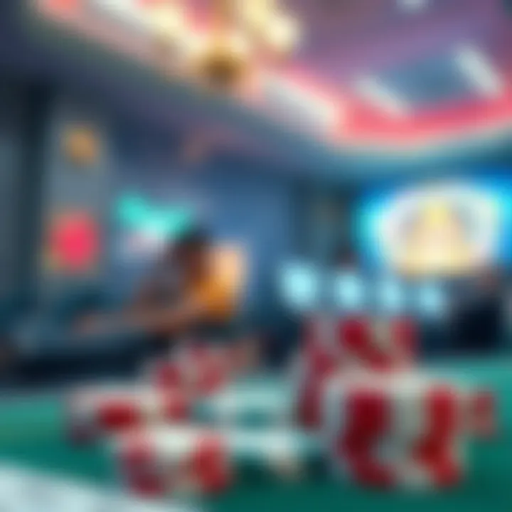 Conceptual art representing responsible gaming practices and guidelines