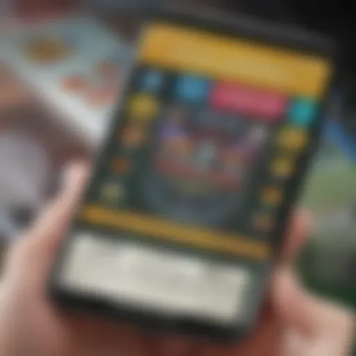 A digital lottery ticket displayed on a smartphone screen