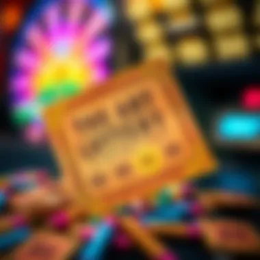 An intricately designed lottery ticket with vibrant colors