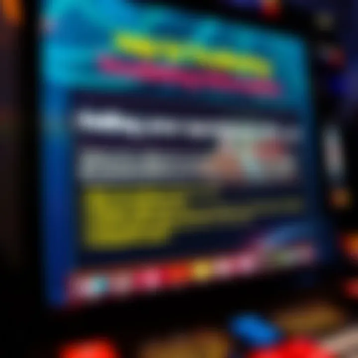 Troubleshooting tips displayed on a digital screen