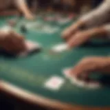 A strategic overview of Texas Hold'em cards on a poker table