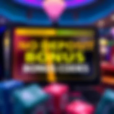 Illustration of no deposit bonus codes on a digital screen