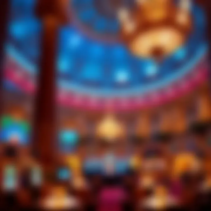 Luxurious interior design of the Venetian Las Vegas