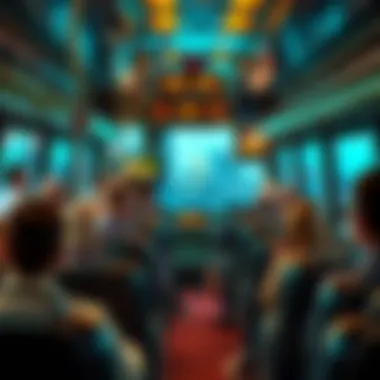 Passengers enjoying onboard amenities during their journey