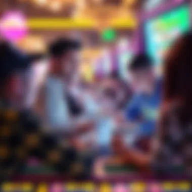 Engaging with Trivia Games Illustration of players engaging with trivia games using referral codes