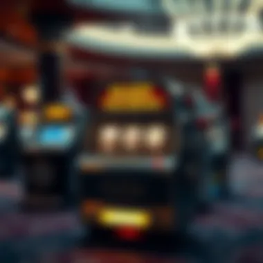 Historical slot machine with a classic design showcasing its evolution over time