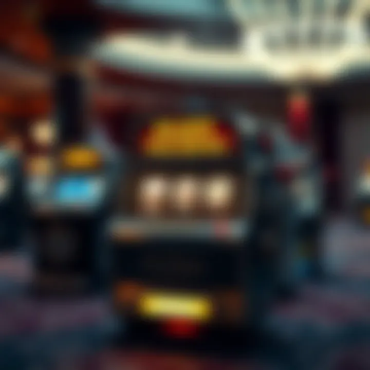 Historical slot machine with a classic design showcasing its evolution over time