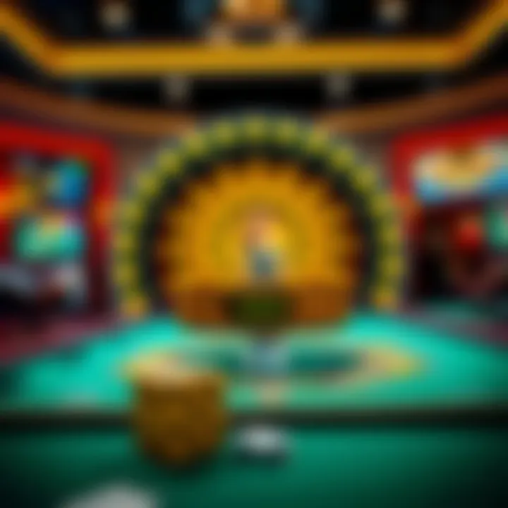 Visual representation of no deposit bonuses in online casinos