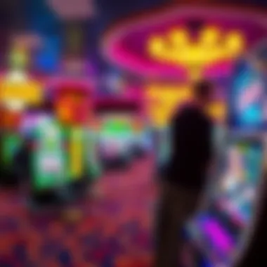 Interior view of Rocky Gap Casino showcasing vibrant gaming floor