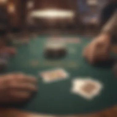 Illustration of Texas Hold'em table setup