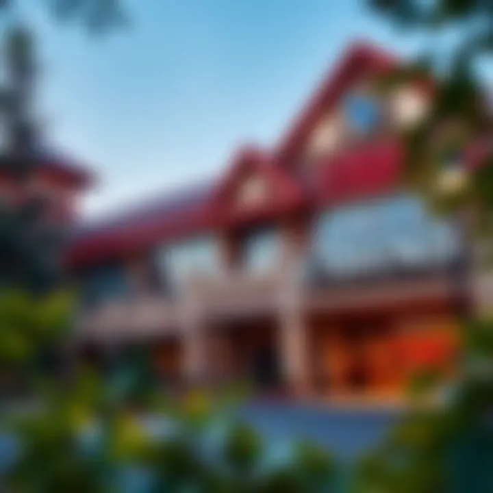 Exterior view of Saganing Eagles Landing Casino showcasing its architectural elegance