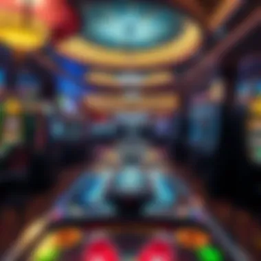 Luxurious gaming floor filled with diverse gaming tables and slot machines