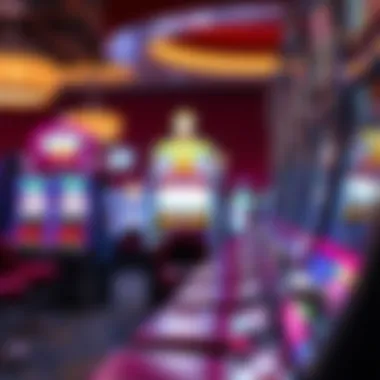 A captivating scene of slot machines ready for action