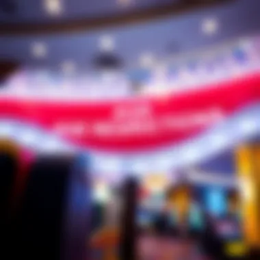 Signage indicating age restrictions for entry at the casino