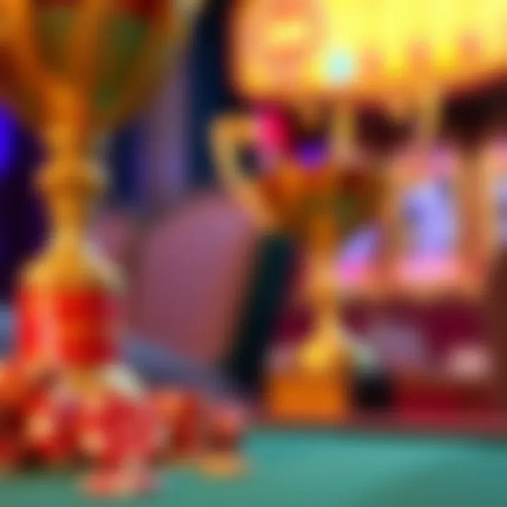 A close-up of a trophy symbolizing potential rewards from sweepstakes