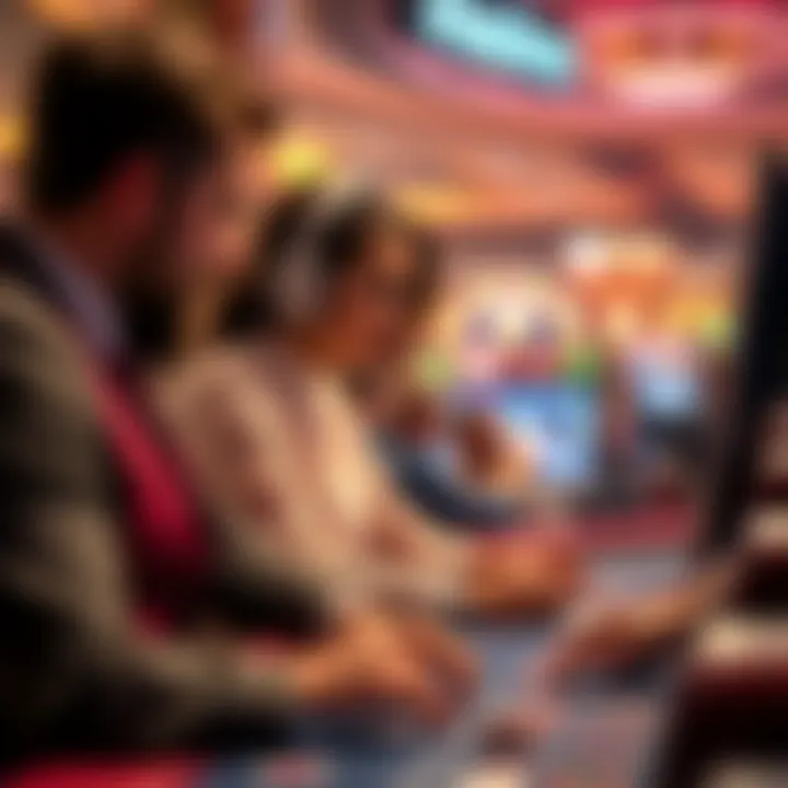 Online casino dealer engaging with players