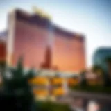 Exterior view of the Wynn Las Vegas reflecting the grandeur of modern architecture