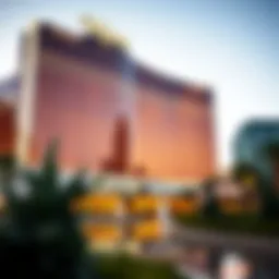 Exterior view of the Wynn Las Vegas reflecting the grandeur of modern architecture