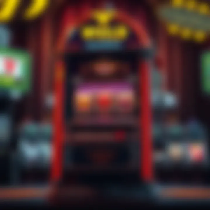 A vintage wild slot machine showcasing its classic design.