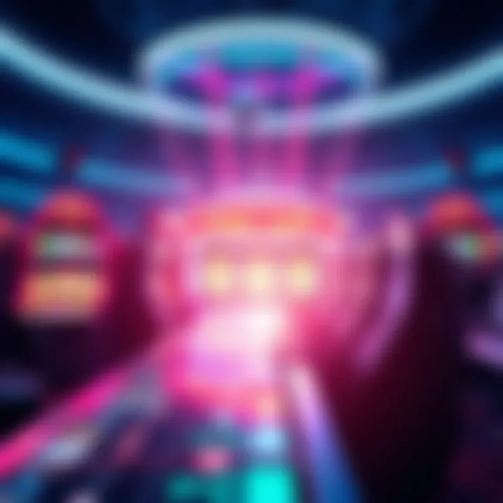 A futuristic depiction of technology's impact on online gaming laws