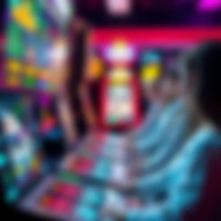 Futuristic depiction of skill-based play in video lottery games