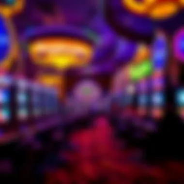 Gaming floor bustling with activity and modern machines