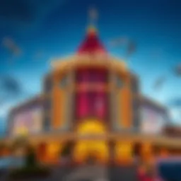 Exterior view of Turning Stone Casino showcasing architectural design