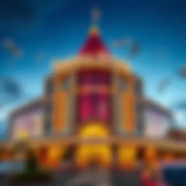 Exterior view of Turning Stone Casino showcasing architectural design