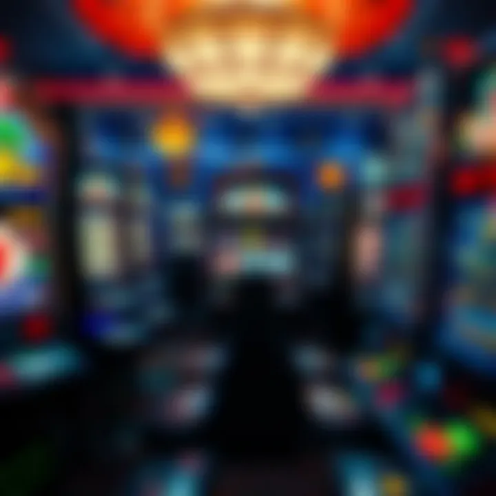 An engaging display of different types of slot machines