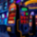 A vibrant casino slot machine showcasing various symbols