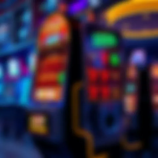 A vibrant casino slot machine showcasing various symbols