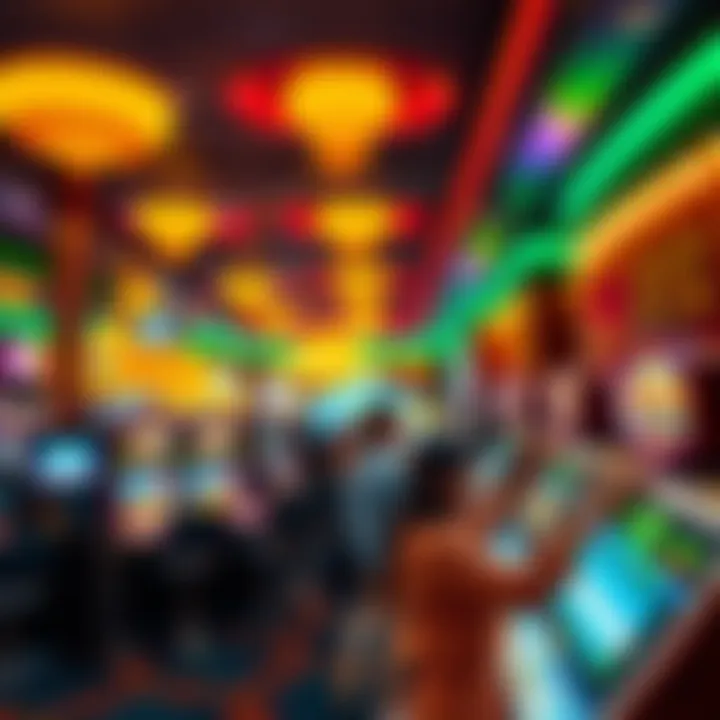 Casino floor with vibrant atmosphere
