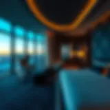 Luxurious Las Vegas hotel room with a view