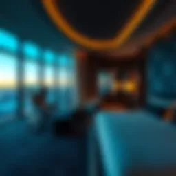 Luxurious Las Vegas hotel room with a view