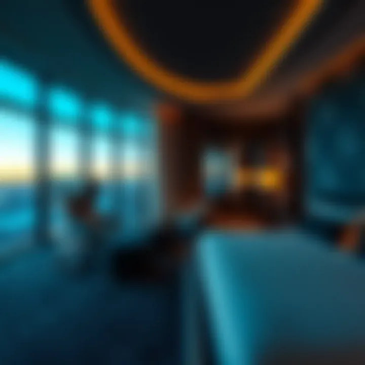 Luxurious Las Vegas hotel room with a view