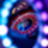 A roulette wheel with vibrant colors and a sense of anticipation
