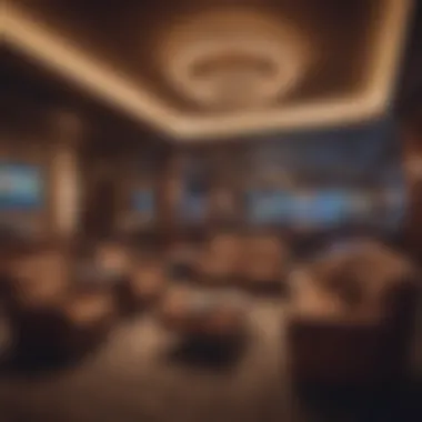 An elegant lounge area within MBS Casino highlighting player comfort