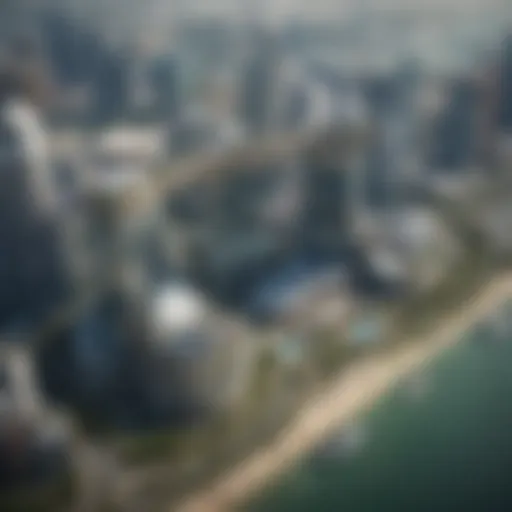 Aerial view of Marina Bay Sands highlighting its architectural marvel