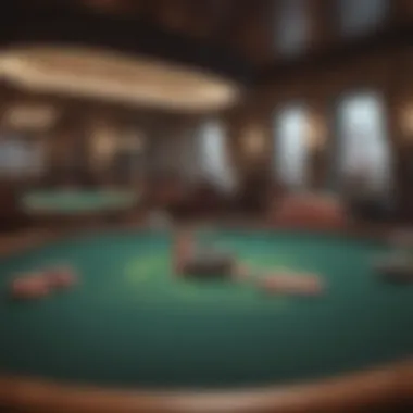Poker Table Layout and Blinds Illustration of poker table layout showcasing blinds