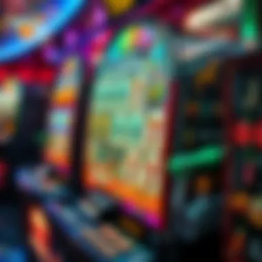 Illustration of slot machine mechanics and components