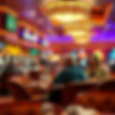 Customers enjoying dining options within the casino