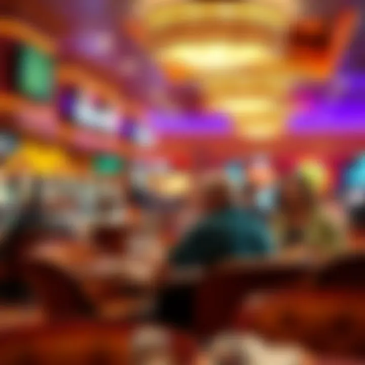 Customers enjoying dining options within the casino